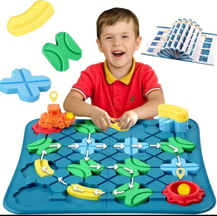Gra Logiczna Labirynt Budowanie Drogi Tor Przeszkód z Koparką