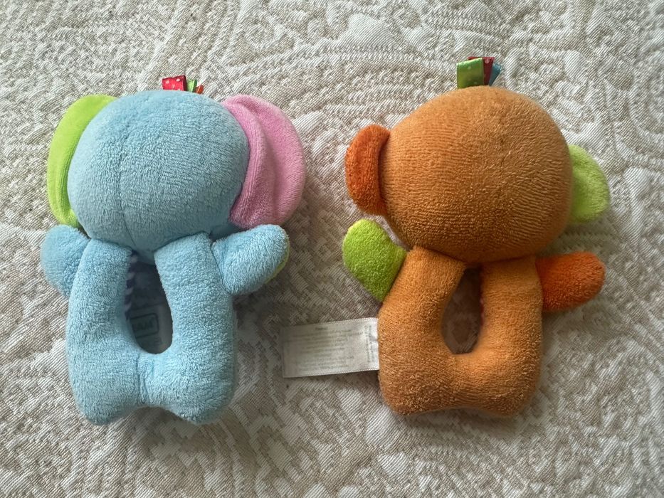 Іграшка-брязкальце Baby team слоник та мавпочка