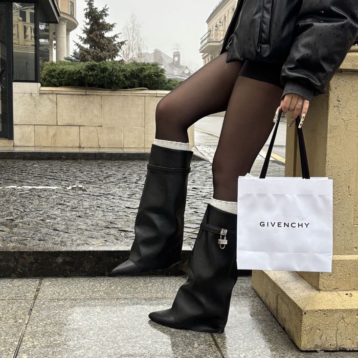 Живі фото! Ботинки/туфли Givenchy  / Живаншы Шарк взуття на зиму/весну