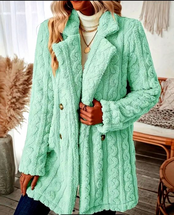 Misiek damski kurtka , płaszczyk kolor miętowy rozm 46