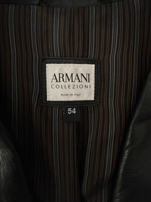 Піджак чоловічий, шкіряний (лайка), Armani, вживаний