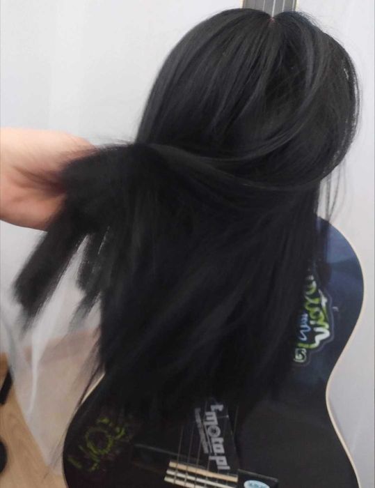 Peruka czarna + czepek!!!