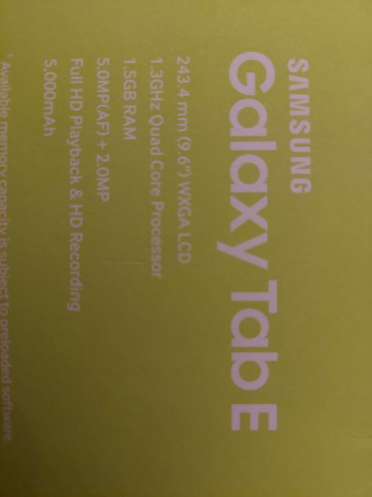 Samsung Galaxy Tab E