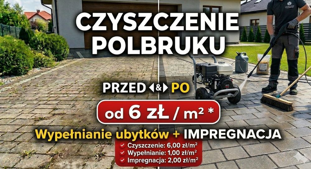 Mycie Kostki Brukowej | PROMOCJA  | Szybko i Profesjonalnie!