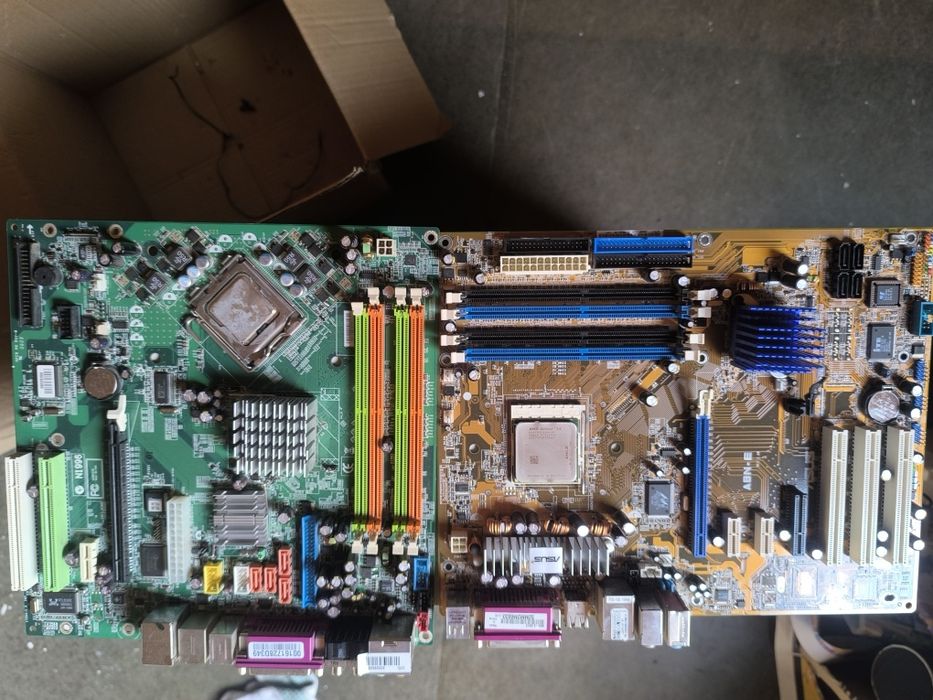 (Opis)RETRO MAXI PAKIET: 4 Płyty z CPU + 5GB RAM + 2x GRAFIKA dvi.