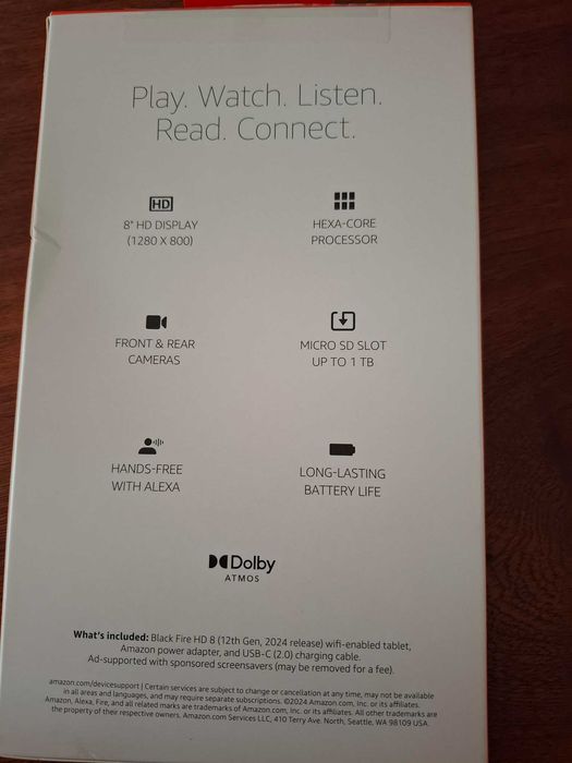 Tablet Amazon Fire HD8 -12ª geração + capa