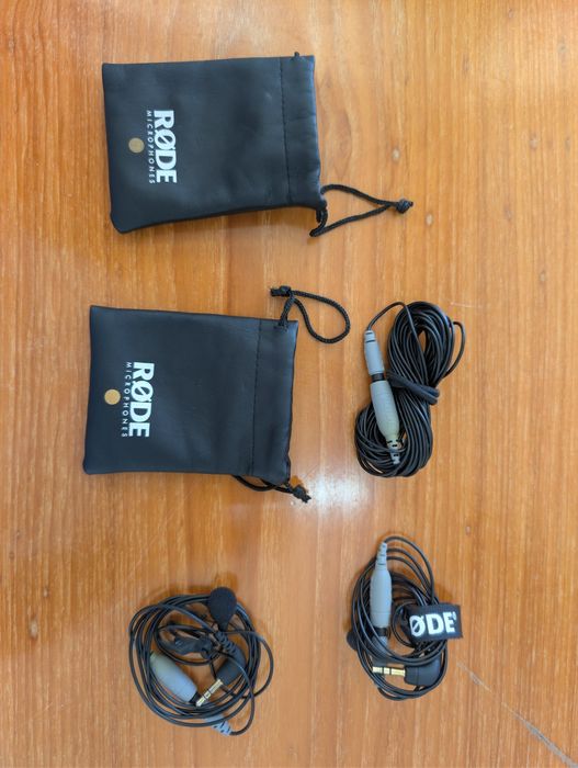 2x Microfones de Lapela RØDE SmartLav+ + Extensão – Excelente Estado