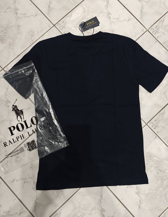 Granatowy męski t-shirt Polo Ralph Lauren w rozmiarze L