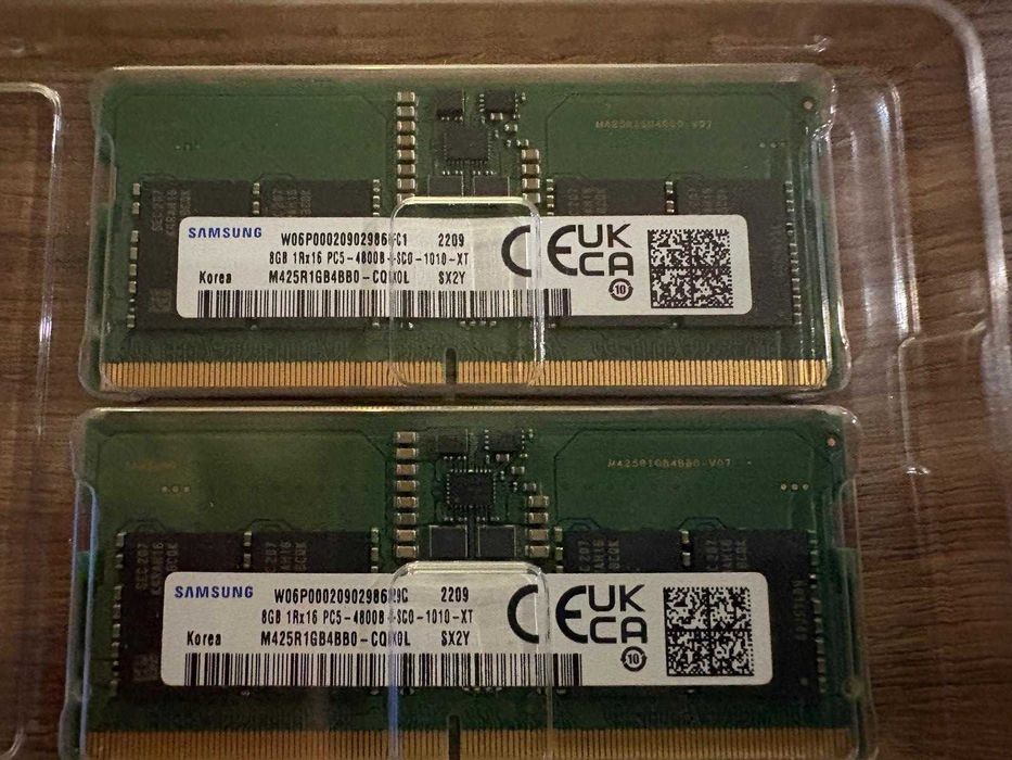 RAM 16 GB - samsung 8gb 1rx16 pc5-4800b-sc0-1010-xt