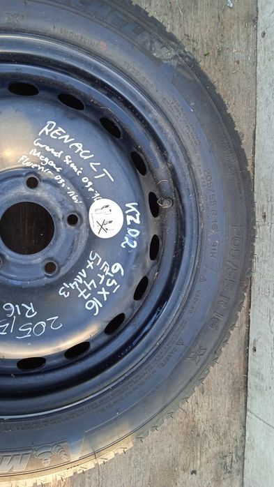 Renault Megane Iii Koło Zapasowe 205/55/R16 5X114 Et47