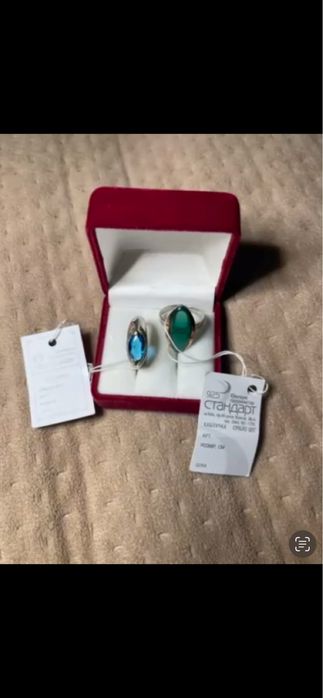 Срібні каблучки колечка з бірками Розпродаж