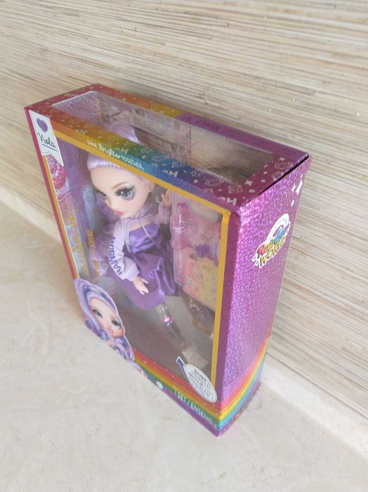 NOWA Rainbow High Modna Lalka VIOLA Sparkle Shine Fashion + Akcesoria