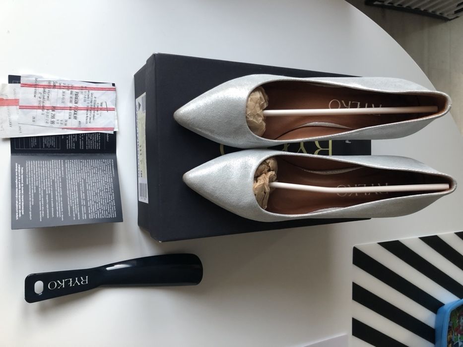 Srebrne szpilki Ryłko 38,5