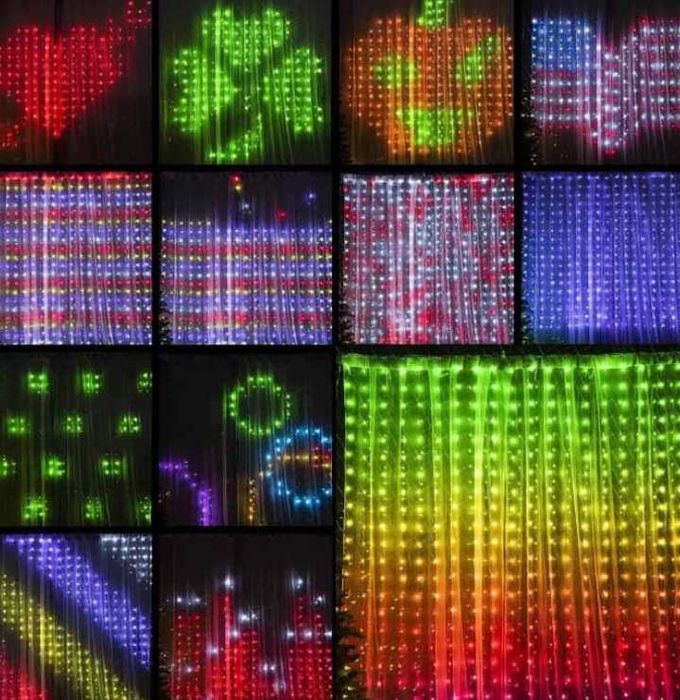 ХИТ Смарт Гирлянда штора 3х2 м  Bluetooth. управление со смартфона