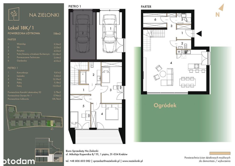 Na Zielonki | 118 m2 | ogród | garaż | miejsce postojowe | etap II