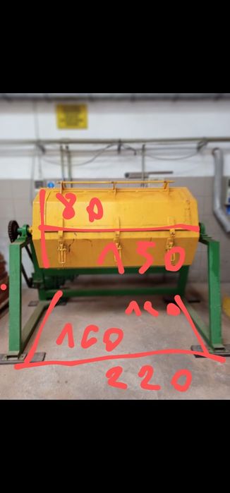 Gratownica bębnowa Hardox stal drewno materiały budowlane