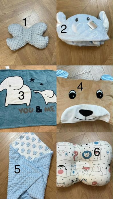 Zestaw kocy i poduszek