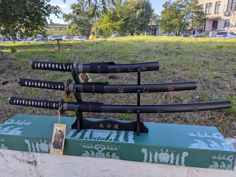 Самурайський меч Катани 3 в 1 набір Мечі 17931 (KATANA) Комплект Нові