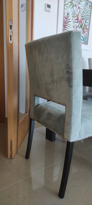 9,99€ - 2 cadeirões sala / veludo verde