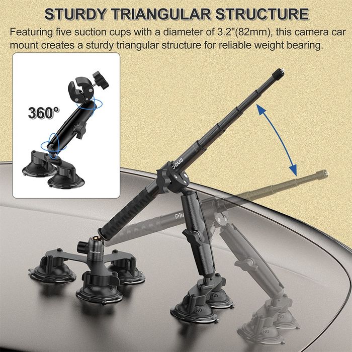 Statyw 2metry Insta360 X5 Insta360 X4 Insta360 X3 DJI Osmo GoPro