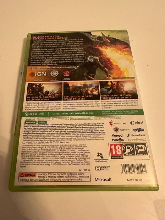 Gra Wiedźmin 2 Zabójca Królów PL XBOX 360