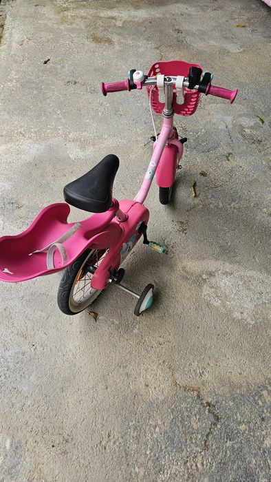 Bicicleta De Criança 3-4,5 Anos 500 Unicórnio 14 Polegadas BTWIN