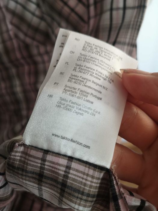 Takko Fashion Southern koszula w kratę z krótkim rękawem 39/40/M