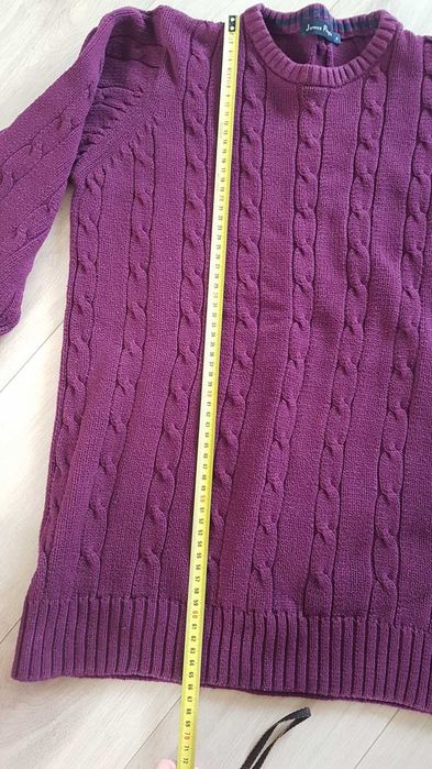 Sweter damski bawełna bordo S / M