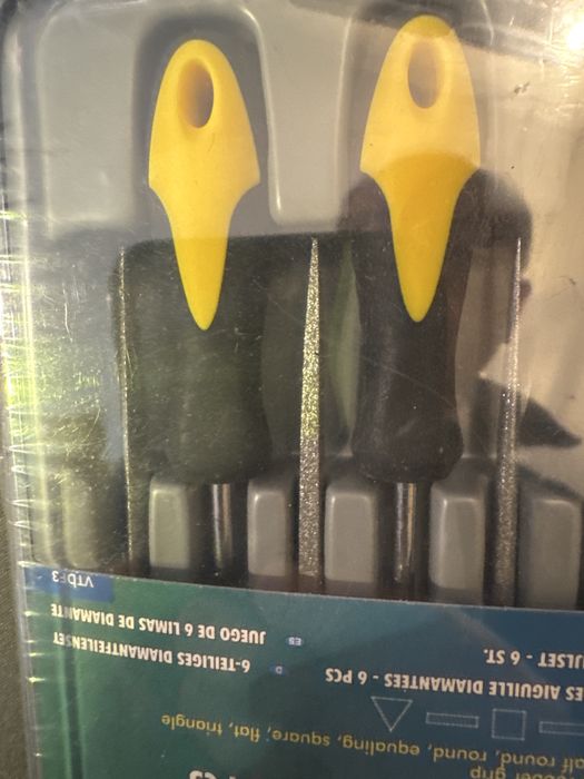 Conjunto de 6 limas de precisão Vellerman