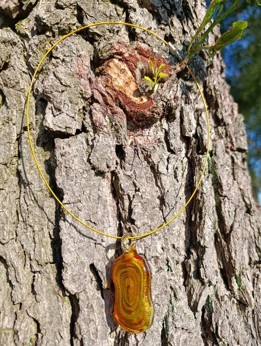 Szkło weneckie naszyjnik