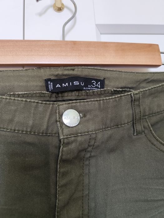 Szorty spodenki jeansowe dżinsowe khaki
