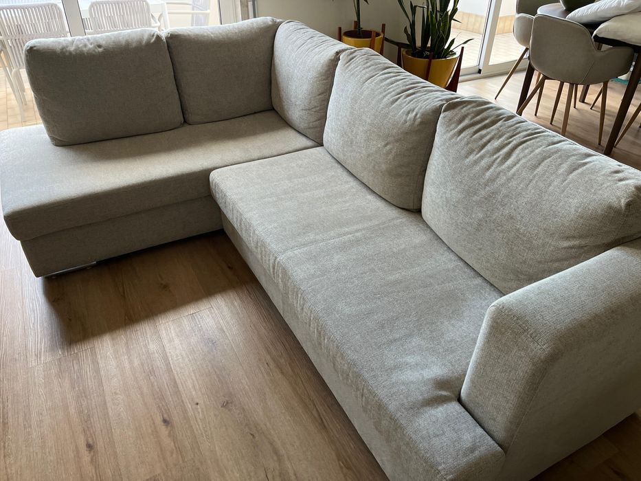 Sofá de Canto Feito à Medida – Excelente Estado