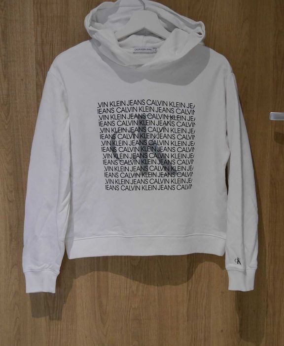 Calvin Klein świetna bluza mieniące logo 34 XS