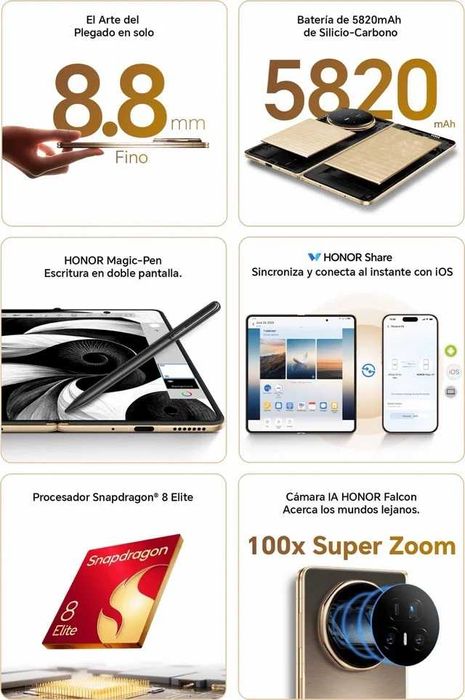 Honor Magic V5 5G 16GB/512GB Preto