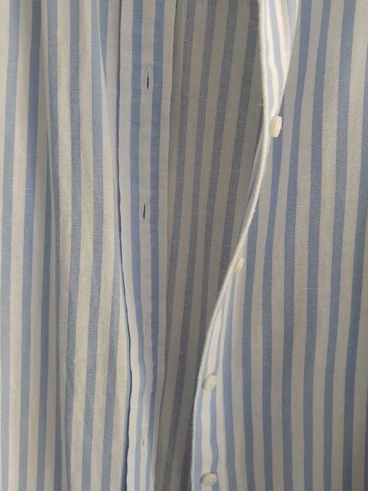 Camisa efeito linho stradivarius