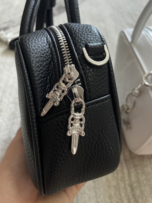 Сумка Chrome Hearts bag, сумка через плече chrome hearts black and white, сумка хром хартс , chrome shoulder bag