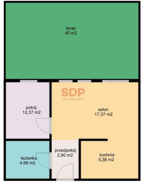 2 pokoje na Gądowie | taras 40 m2