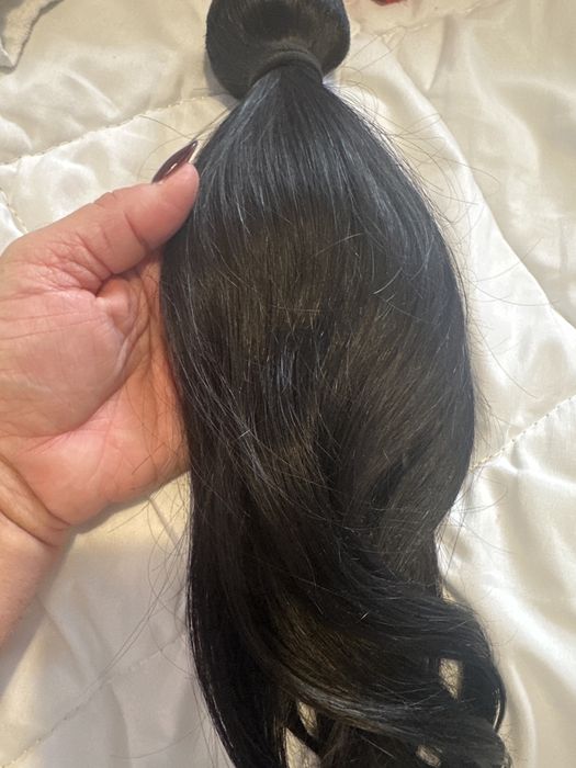 Cabelo humano 47 cm 150 gramas escuro