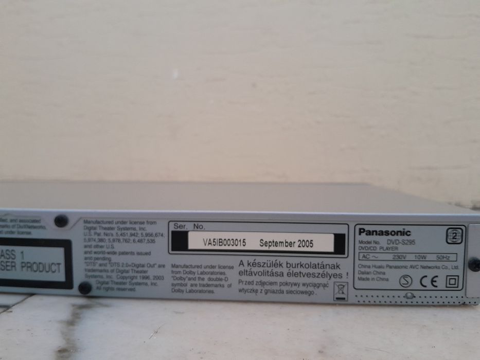 DVD a funcionar,usado da Panasonic
