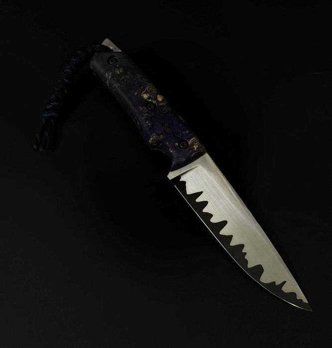 Ніж туристичний сталь CPM10V ламінат KN229 Подарунковий ніж авторський