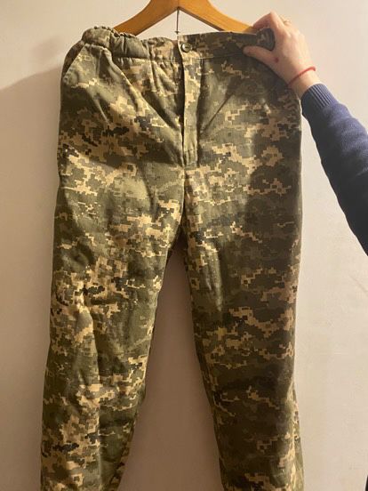 Штани тактичні зимові Піксель 46 р нові