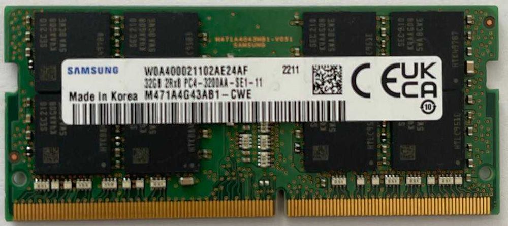 1x 32 GB RAM DDR4 Samsung 1 kość [100]