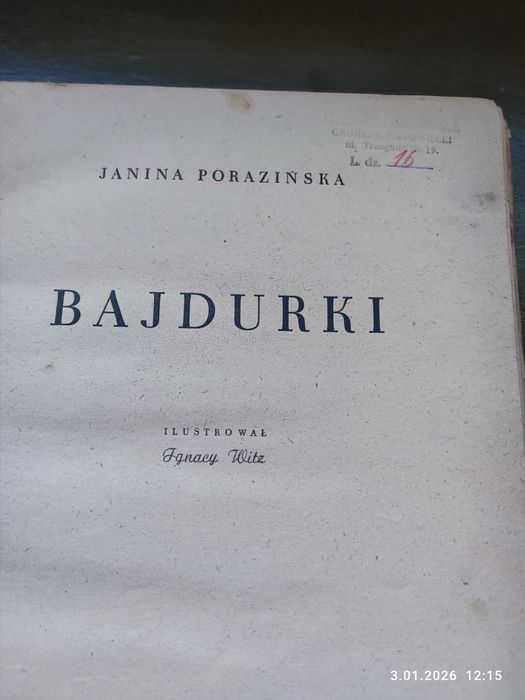 Unikat Porazińska Bajdurki z 1954