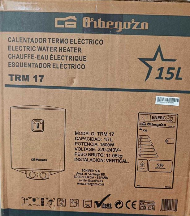 Termoacumulador Novo 15L