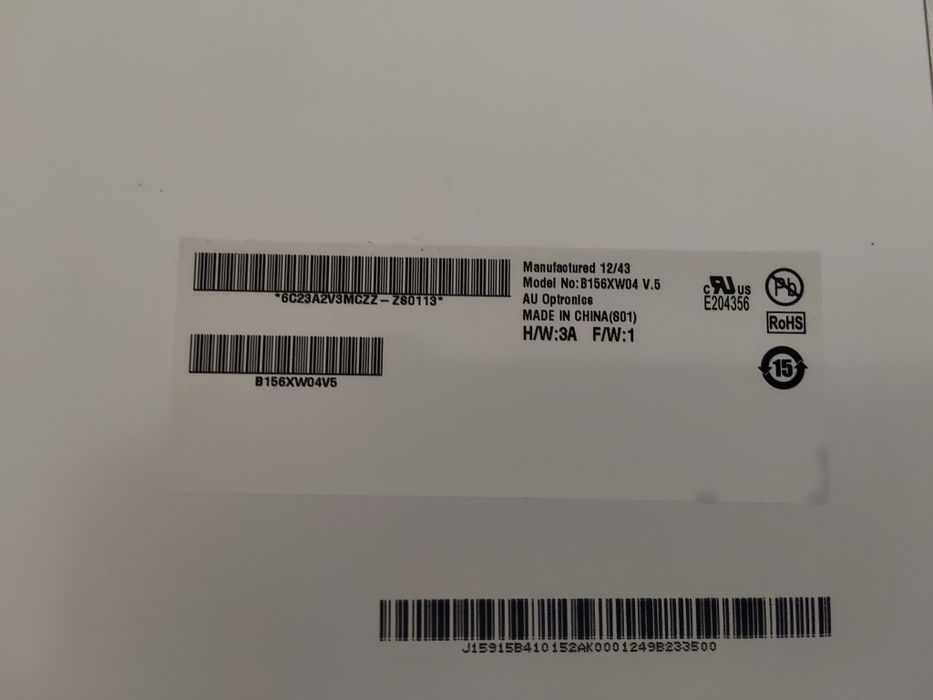 Vendo ecrã para portátil B156XW04 V5