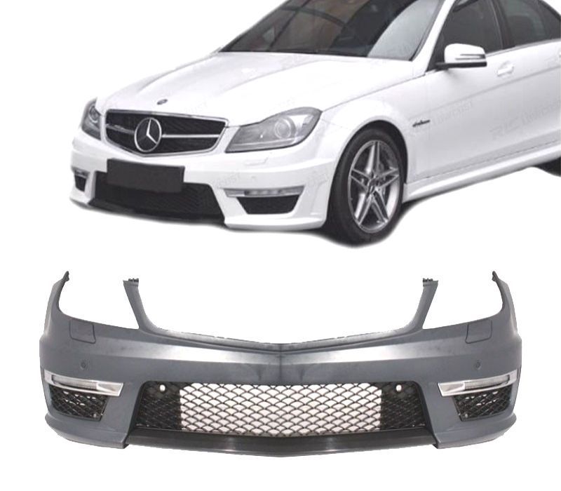 PÁRA-CHOQUES FRONTAL MERCEDES CLASE C W204 11-14 LOOK AMG C63 PDC