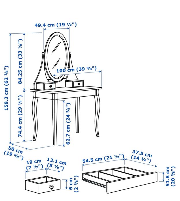 Sprzedam toaletke ikea Hemnes