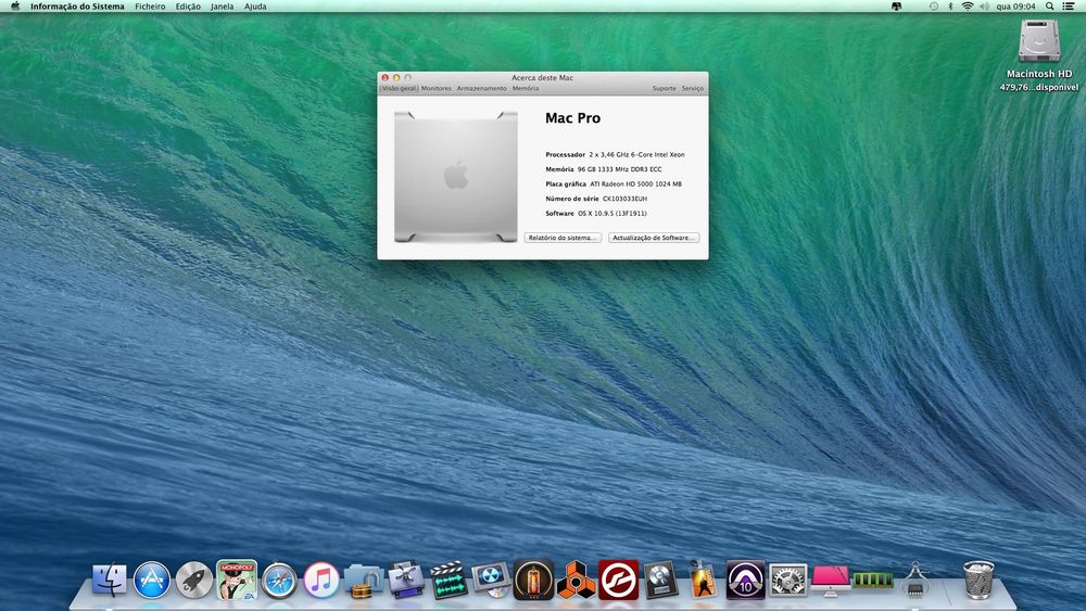 Apple Mac Pro 5.1 com SSD 12 Core & 96 GB RAM Topo de Gama - OPORTUNIDADE - Para Desocupar