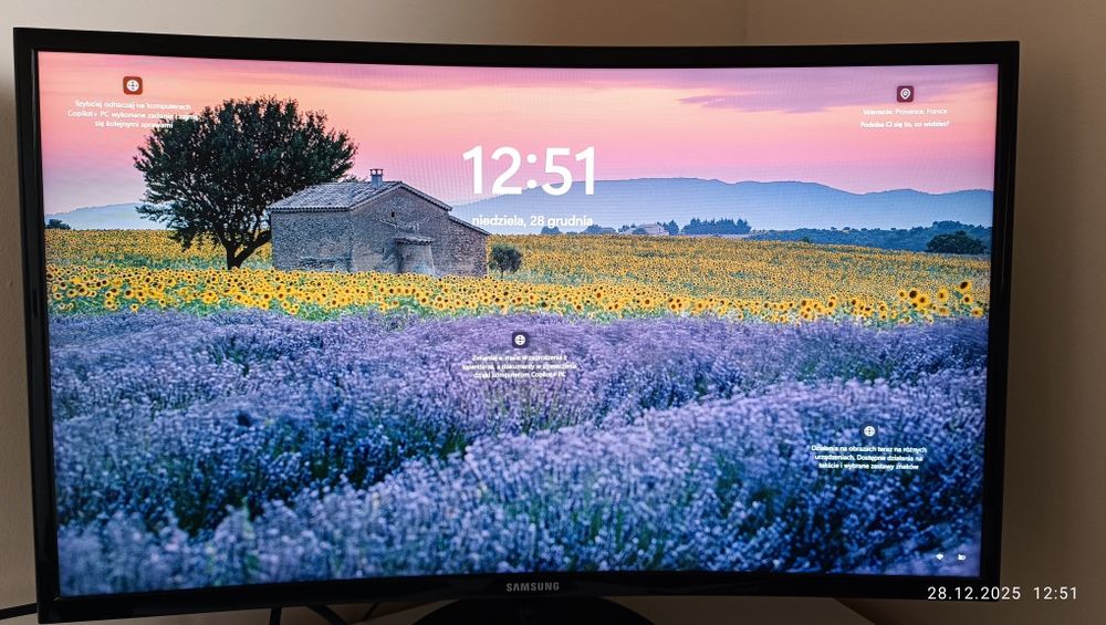 Monitor Samsung 27 cali zakrzywiony C27FF390FHU
