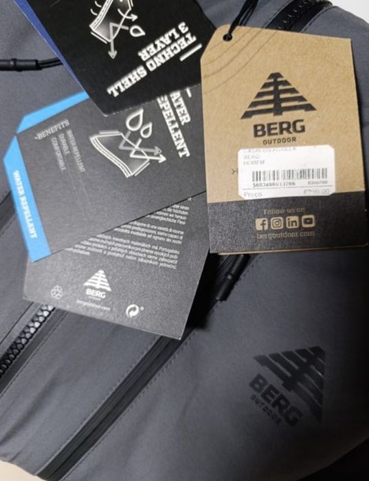 Casaco impermeável tamanho S M Berg